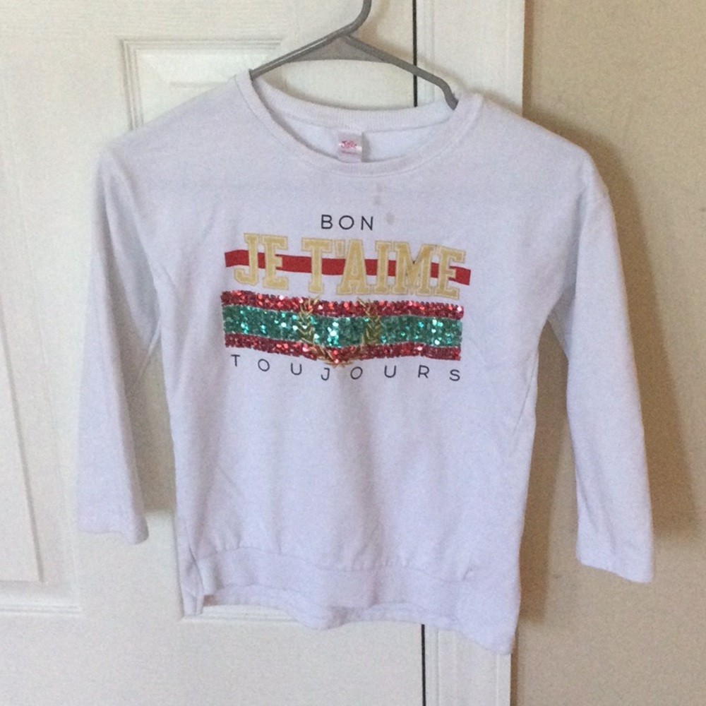 White Graphic Sweatshirt